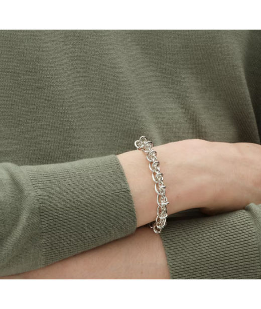 Silverarmband WEFT SINGLE LINK S