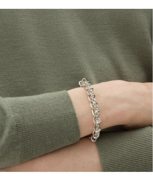 Silverarmband WEFT SINGLE LINK S