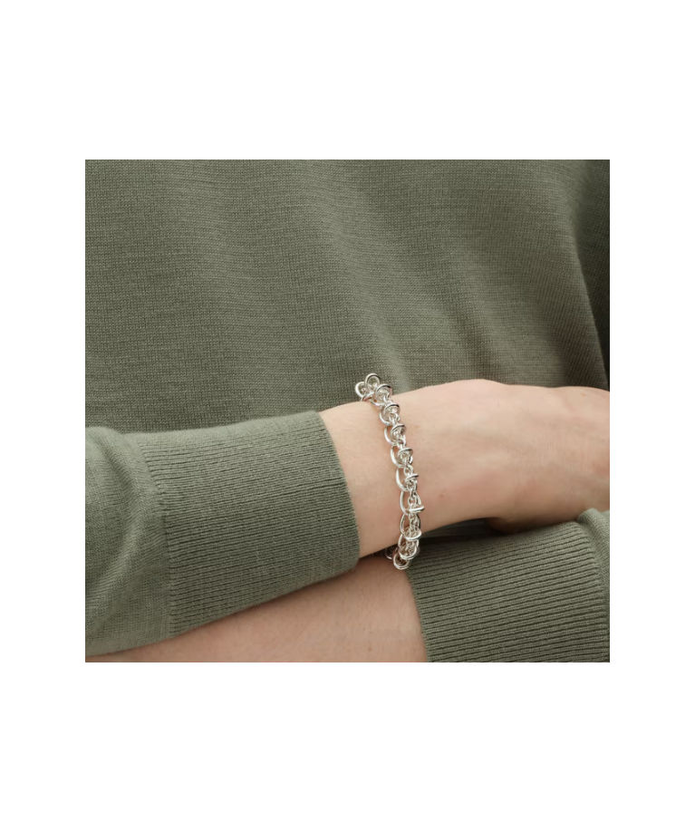 Silverarmband WEFT SINGLE LINK S