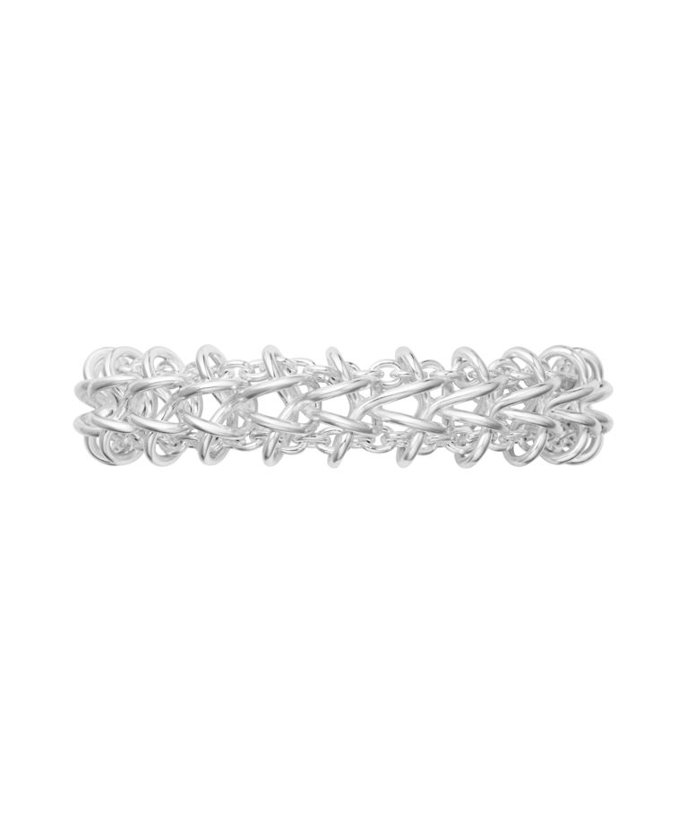 Silverarmband WEFT DOUBLE LINK