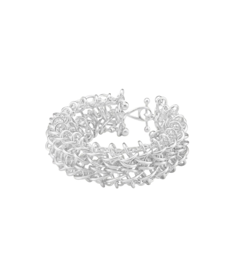 Silverarmband WEFT TRIPLE LINK
