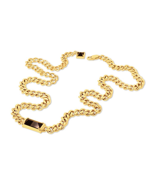 Stålhalsband Dynasty Bar gold