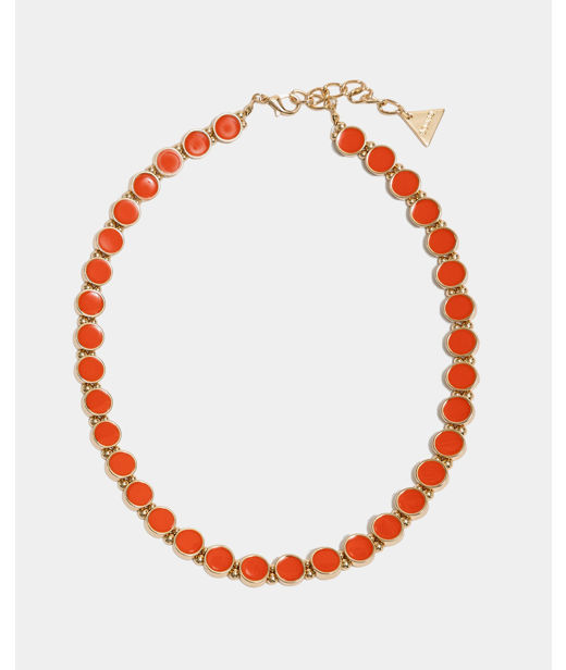 Plasthalsband Ava Petite Strong Orange Gold