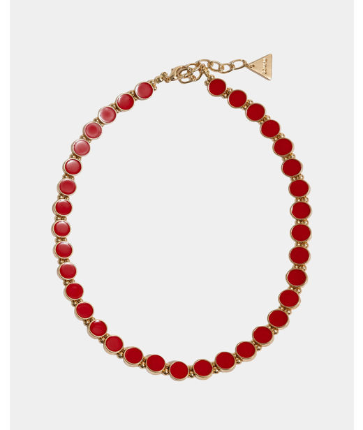 Plasthalsband Ava Petite Red Gold