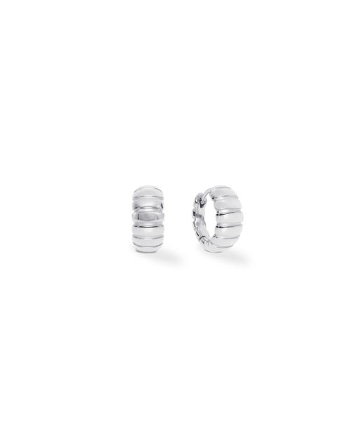 Stålörhänge Creol Ribbed 14mm