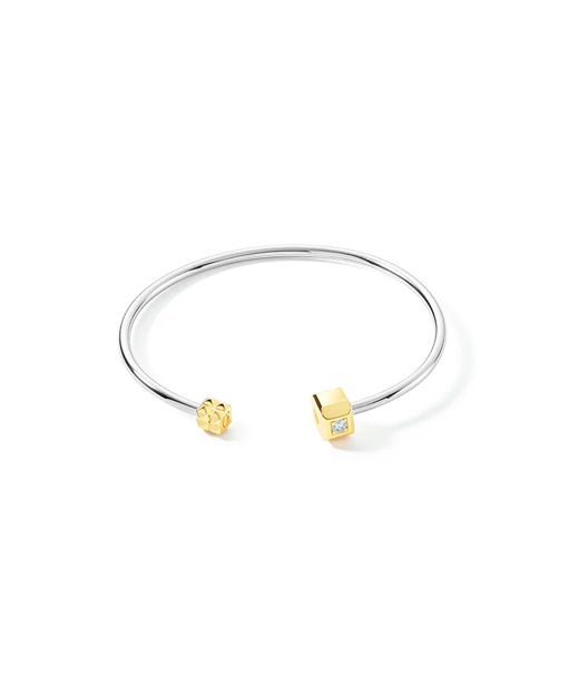 Silverarmband Fine Edition Statement Bangle 19cm Bicolor