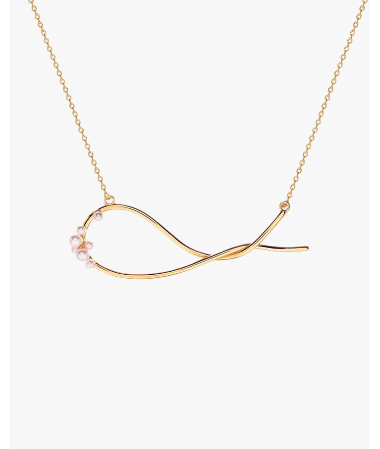 Silverhalsband Original Intertwined Design fg