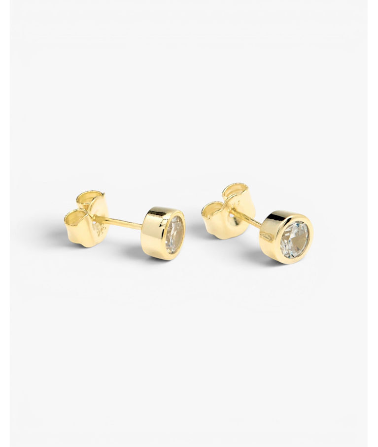 Silverörhänge Circular Design cz fg