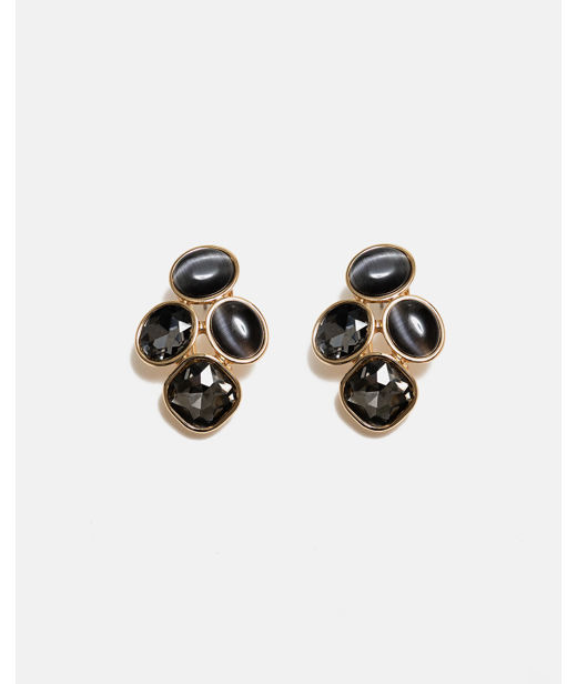 Plastörhängen Hazel Black Gold
