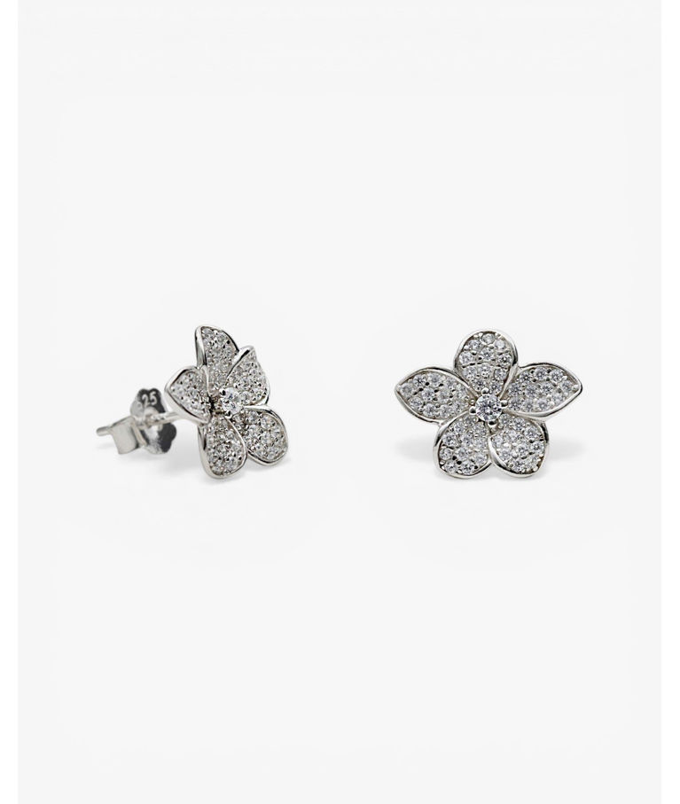 Silverörhänge Small Flower cz