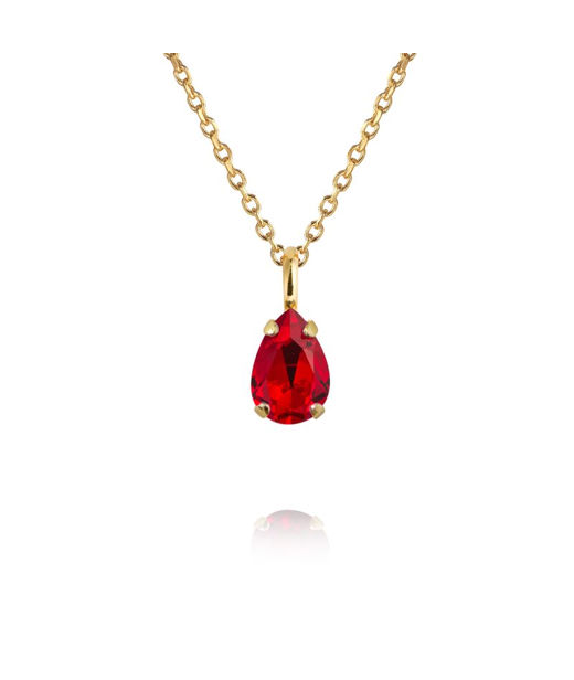 Mässinghalsband Childhood Birthstone Januari Gold