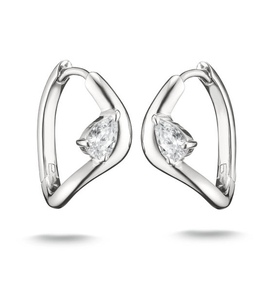 Silverörhänge Wave cz