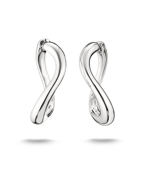 Silverörhänge Wave Creol