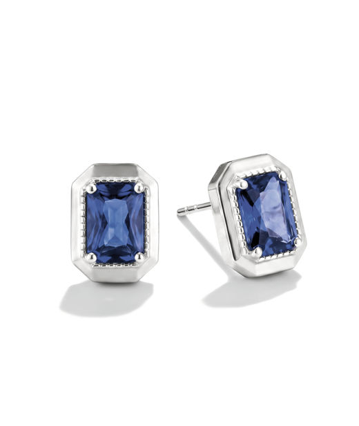 Silverörhänge Elyndra Studs Blå cz