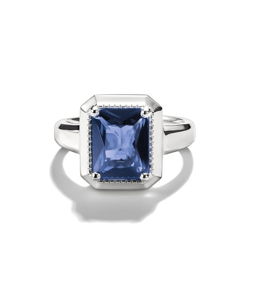 Silverring Blue Octagon Elyndra