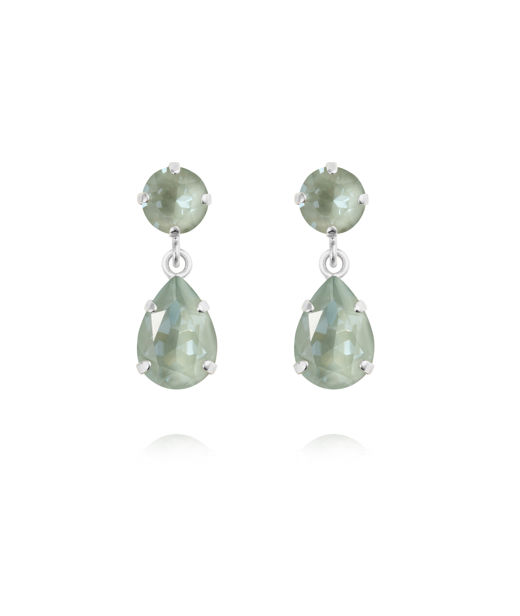 Mässingsörhängen MINI DROP AGAVE IGNITE Rhodium