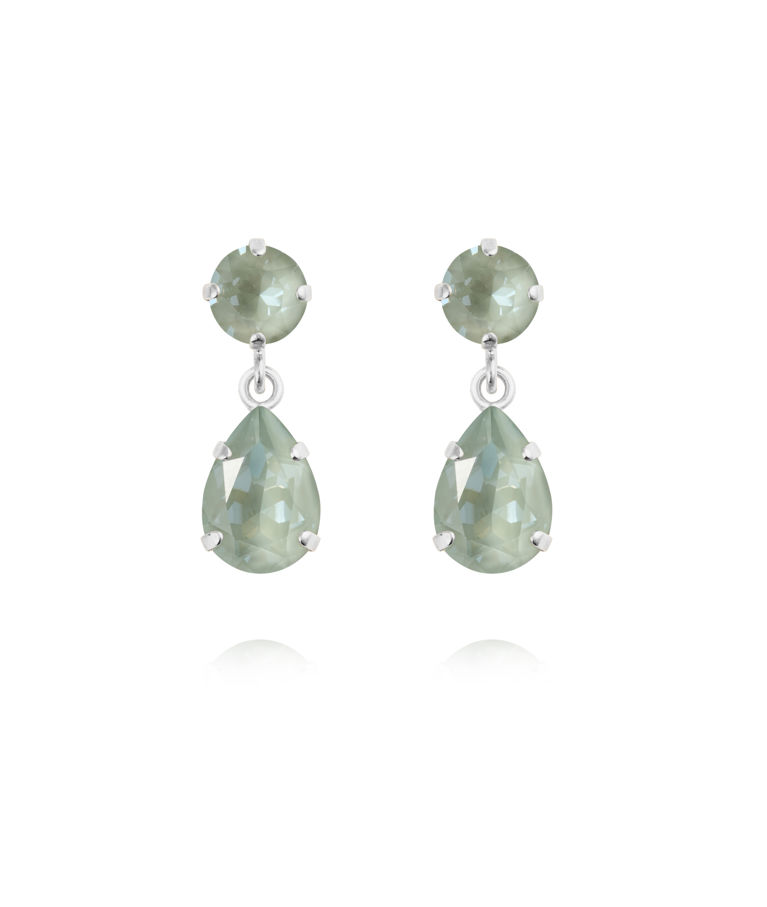 Mässingsörhängen MINI DROP AGAVE IGNITE Rhodium