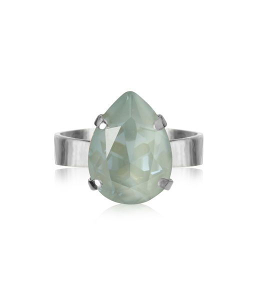 Mässingsring MINI DROP AGAVE IGNITE Rhodium