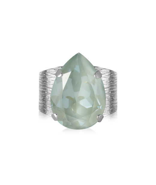 Mässingsring CLASSIC DROP AGAVE IGNITE Rhodium
