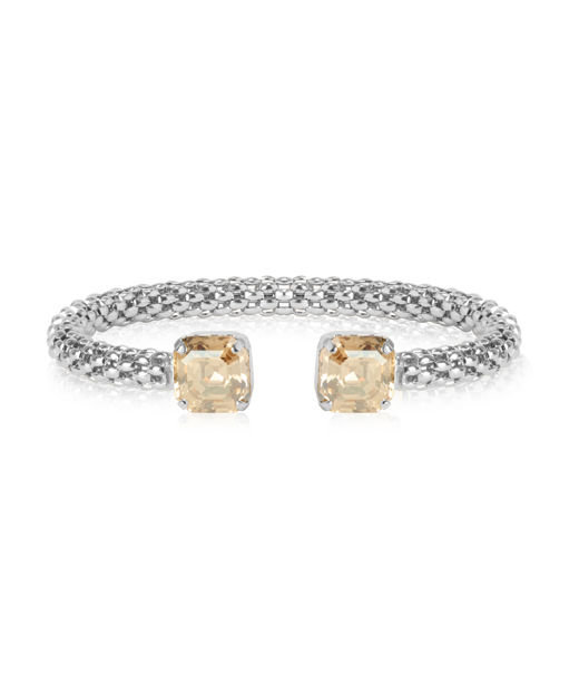 Mässingsarmband EVE GOLDEN SHADOW Rhodium