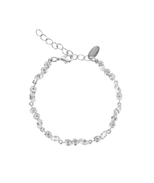 Mässingsarmband ALELIA CRYSTAL Rhodium