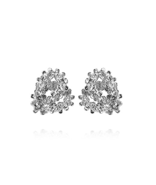 Mässingsörhängen MINI GEMMA RHODIUM Rhodium