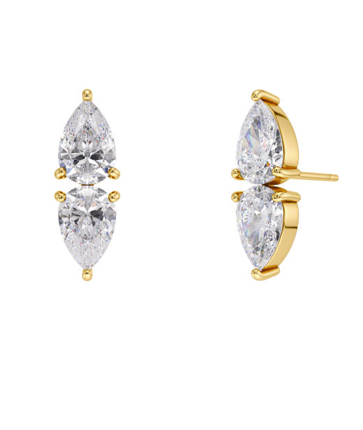 Stålörhängen Arrow Studs Gold AU26 gold