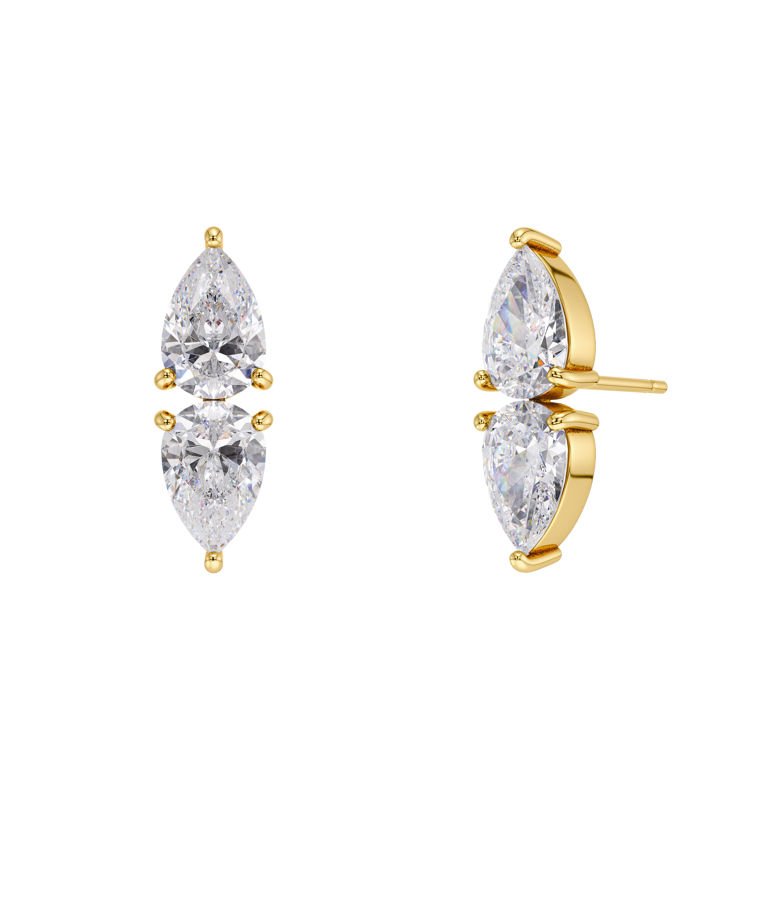 Stålörhängen Arrow Studs Gold AU26 gold