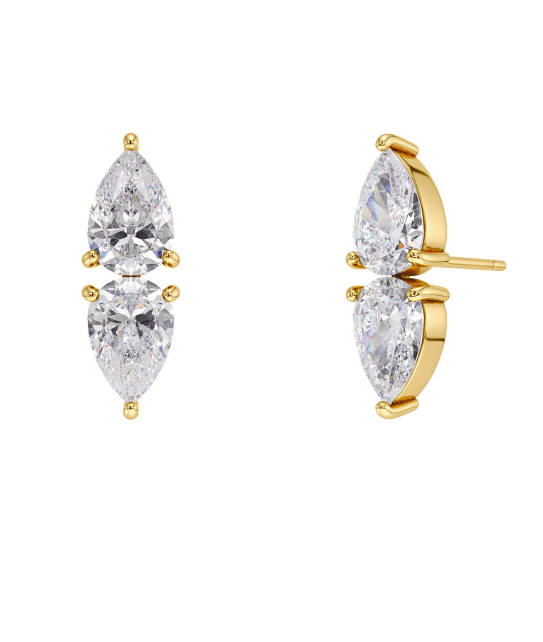Stålörhängen Arrow Studs Gold AU26 gold