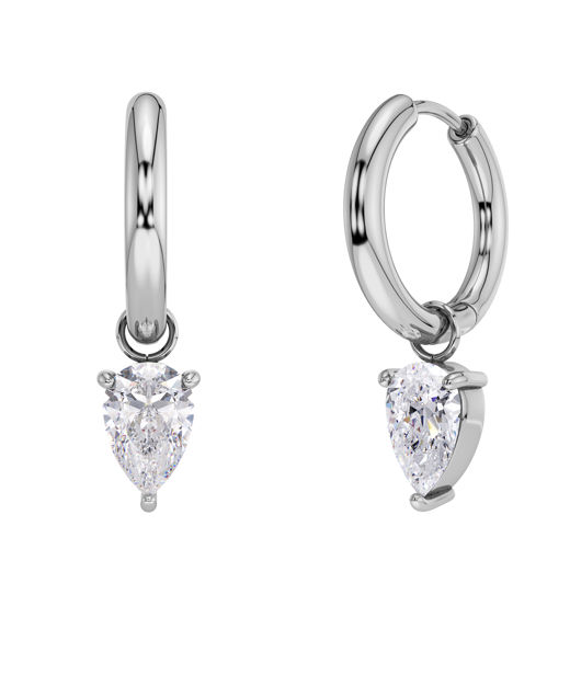 Stålörhängen Arrow Hoops L Steel AU26