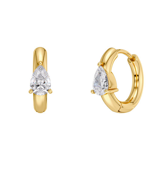 Stålörhängen Arrow Hoops S Gold AU26 gold