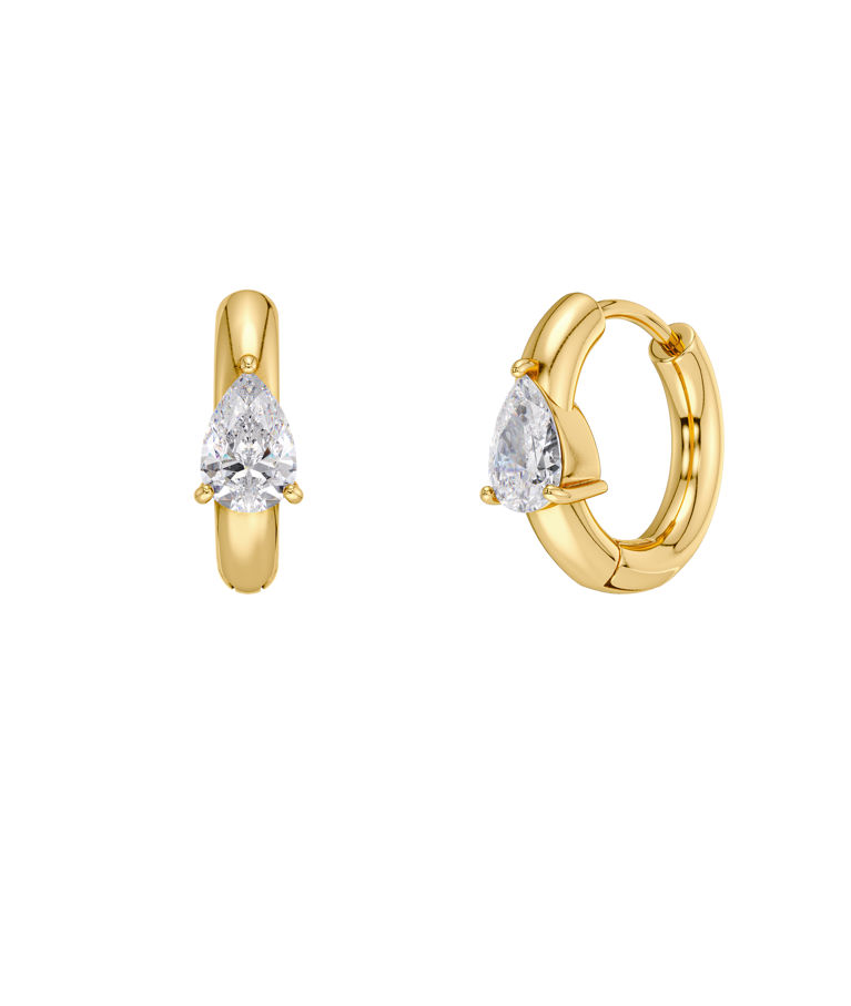 Stålörhängen Arrow Hoops S Gold AU26 gold