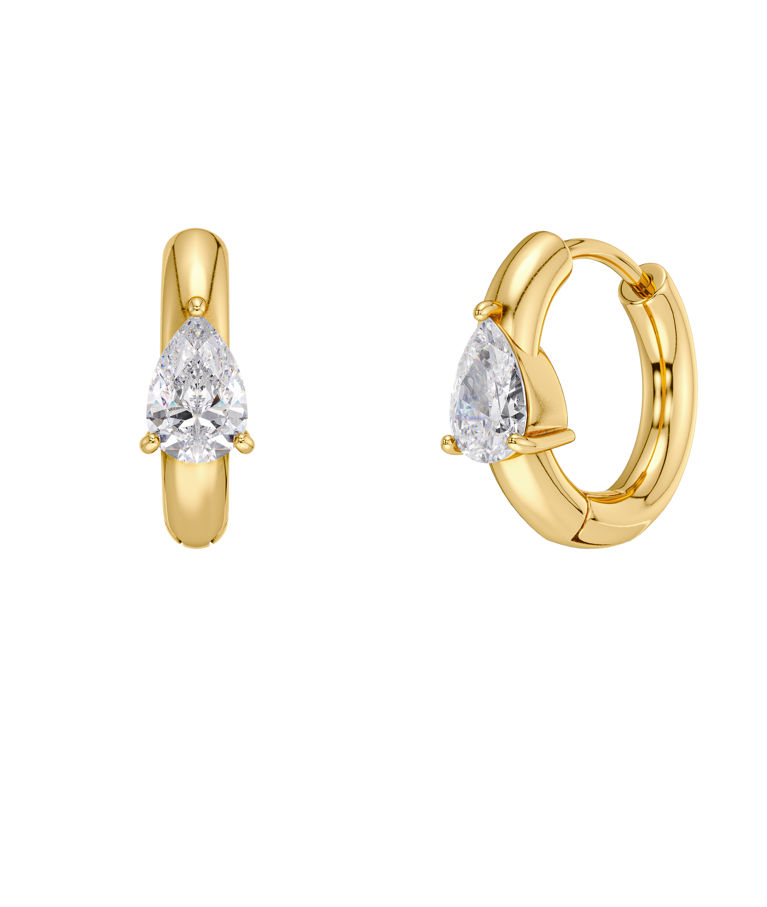 Stålörhängen Arrow Hoops S Gold AU26 gold
