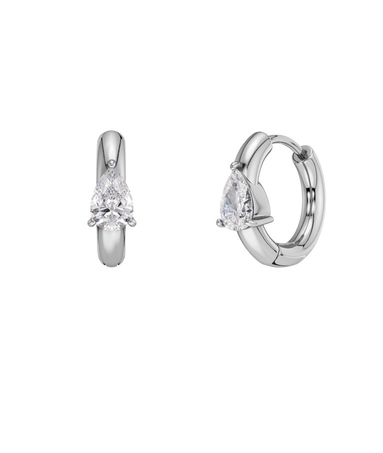 Stålörhängen Arrow Hoops S Steel AU26