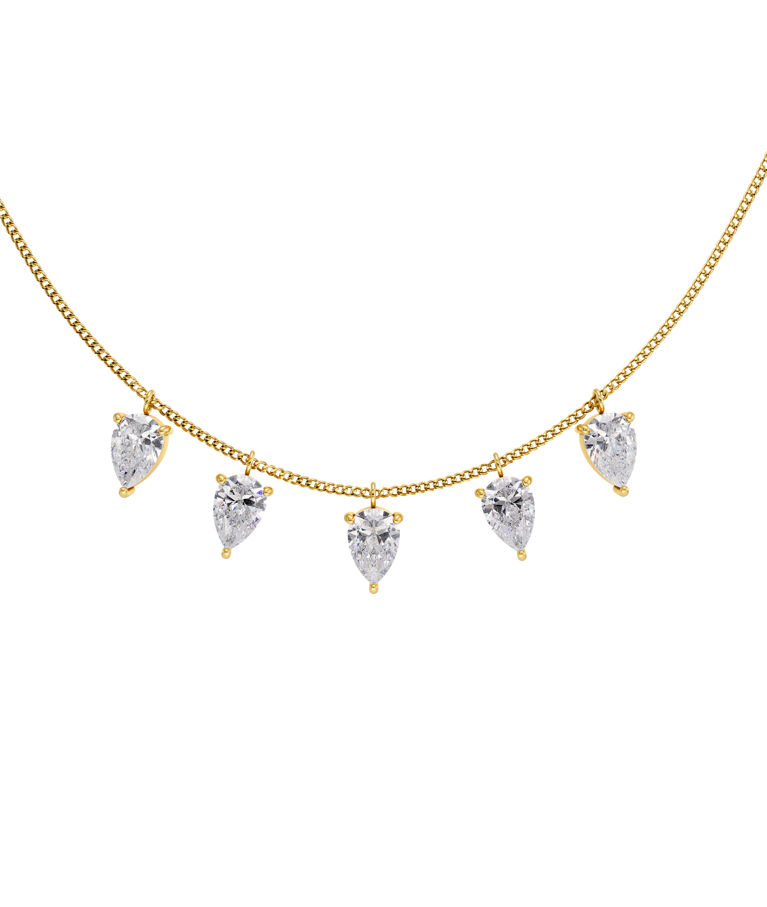 Stålhalsband Arrow Necklace Multi Gold AU26 gold