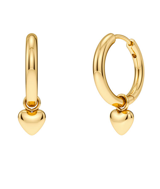 Stålörhängen Barley Petite Hoops Gold AU26 gold