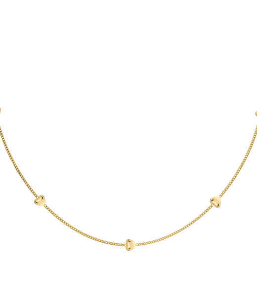 Stålhalsband Barley Petite Necklace Multi Gold AU26 gold