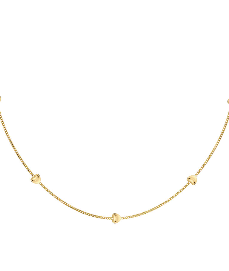Stålhalsband Barley Petite Necklace Multi Gold AU26 gold