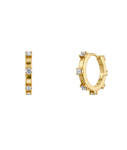 Stålörhängen Celeste Hoops S Gold AU26 gold