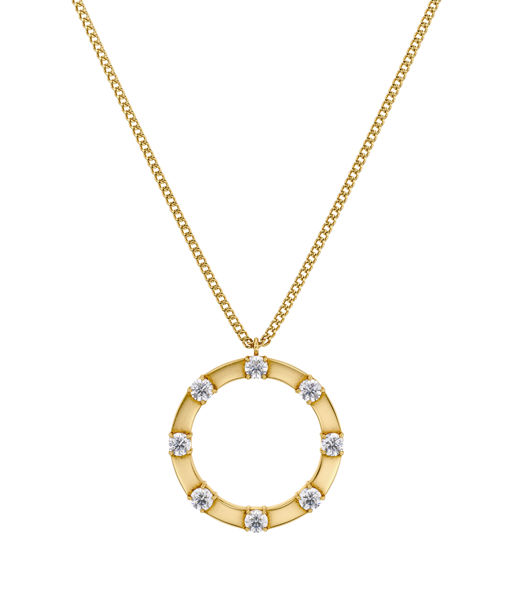 Stålhalsband Celeste Necklace L Gold AU26 gold