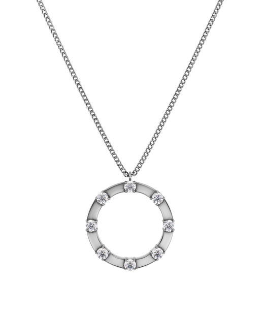 Stålhalsband Celeste Necklace L Steel AU26