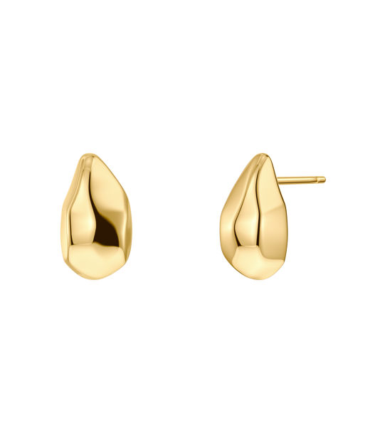 Stålörhängen Crystalite Studs Gold AU26 gold