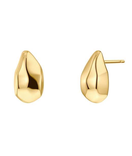 Stålörhängen Crystalite Studs Gold AU26 gold