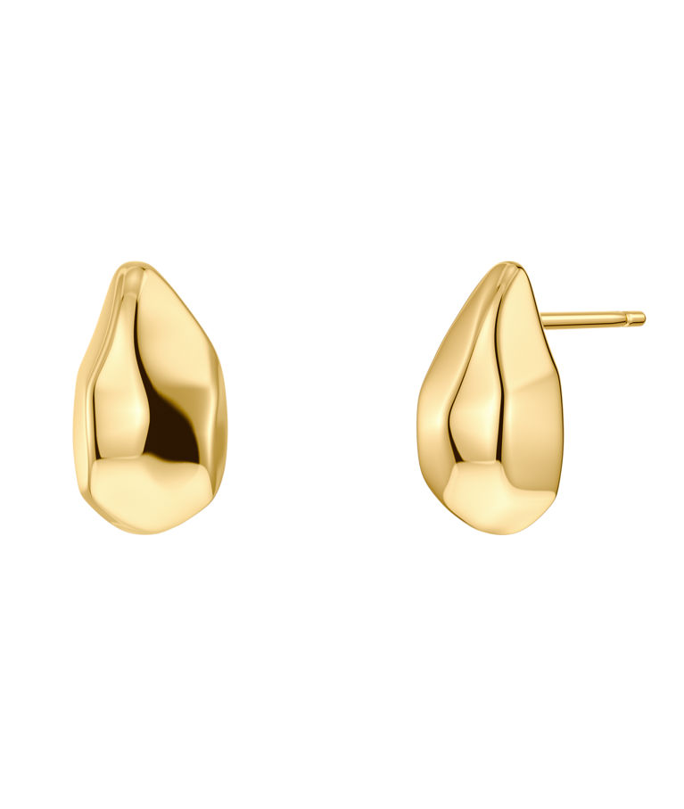 Stålörhängen Crystalite Studs Gold AU26 gold