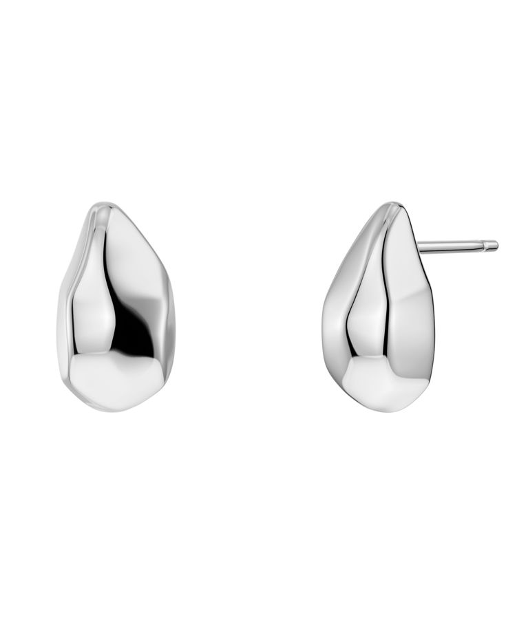 Stålörhängen Crystalite Studs Steel AU26