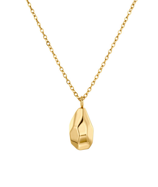 Stålhalsband Crystalite Necklace S Gold AU26 gold
