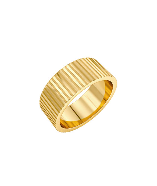 Stålring Harper Ring Gold Herr AU26 gold