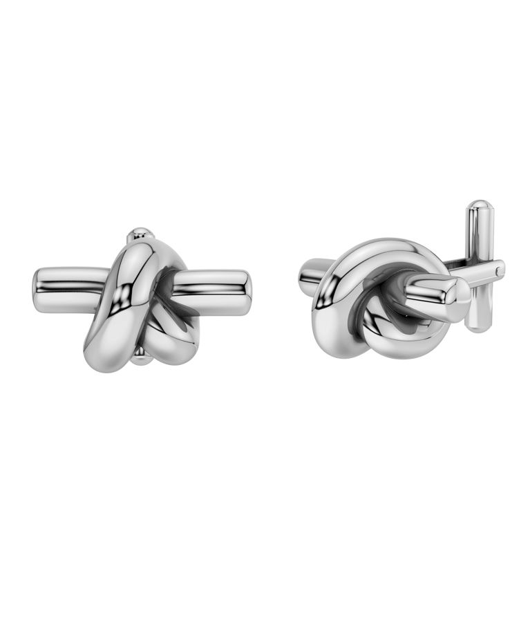 Stålmanschettknapp Knot Cufflink Steel Herr AU26