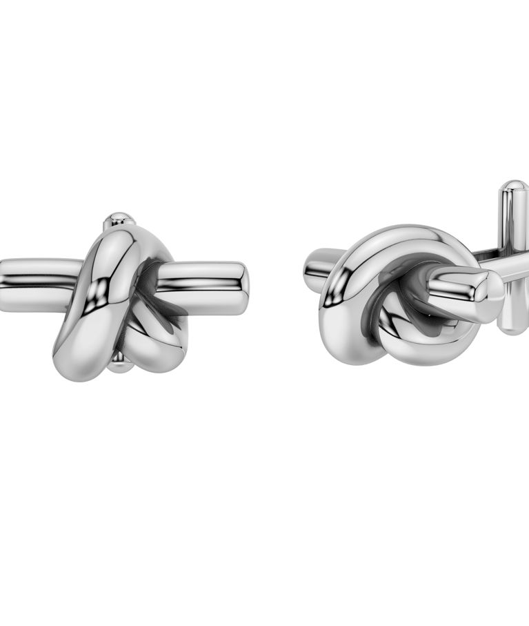 Stålmanschettknapp Knot Cufflink Steel Herr AU26