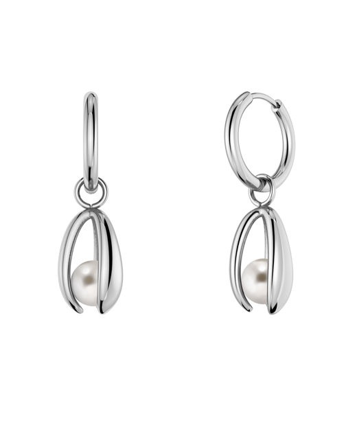 Stålörhängen Moonrave Hoops L Steel AU26